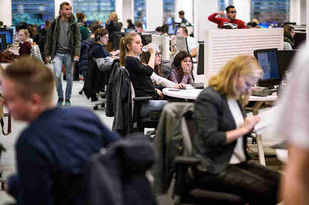 Studenten van het strategisch versterkte Summa College